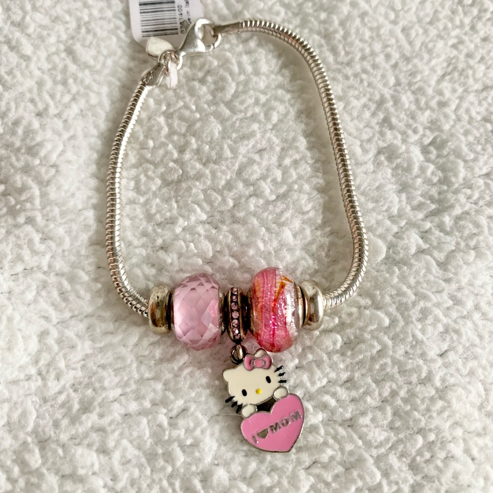 Kay’s Jewelers Sanrio Hello Kitty Charm Bracelet Sterling Silver
